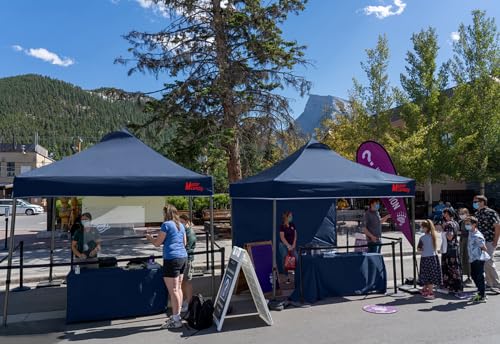 MASTERCANOPY Durable Pop-up Canopy Tent with 1 Sidewall (10'x10',White)