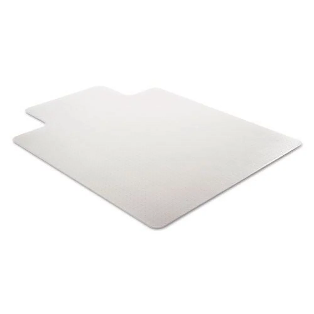Deflecto SuperMat 45 x 53 Chair Mat for Medium Pile Carpet, Rectangular with Lip