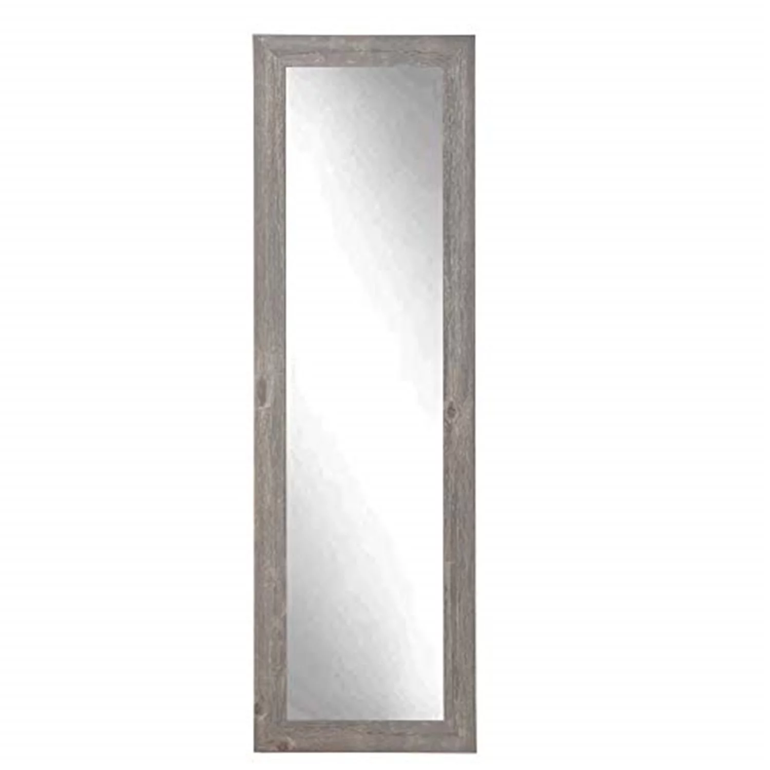 BrandtWorks Urban Frontier Rectangular Barnwood Slim Floor Mirror