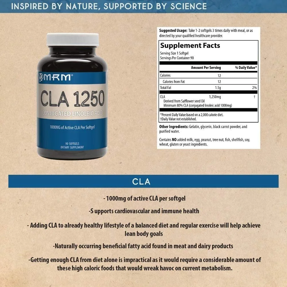 MRM CLA 1250, Softgels, 180 ea