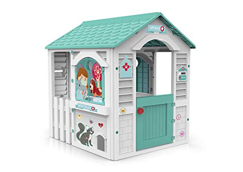 Chicos Veterinary Play House Outdoor Playset for Kids Veterinarian Indoor Playset for Pretend Play Outdoor Kids Play Set Vet