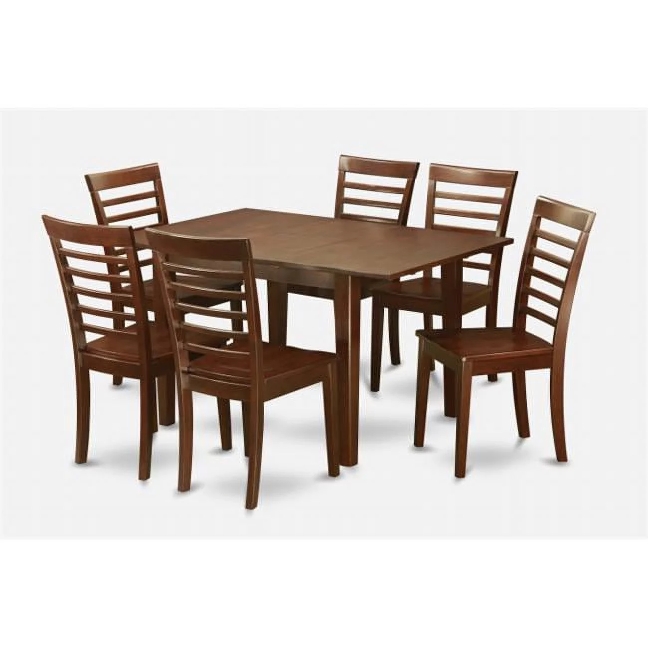 7 Piece Dinette Set For Small Spaces-Kitchen Table and 6 Chairs For Dining Room