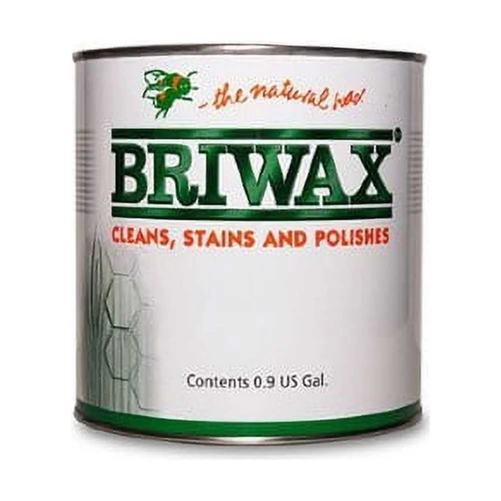 Briwax Furniture Wax Polish, Cleans, Stains, and Polishes, Rustic Pine, 7 Pounds