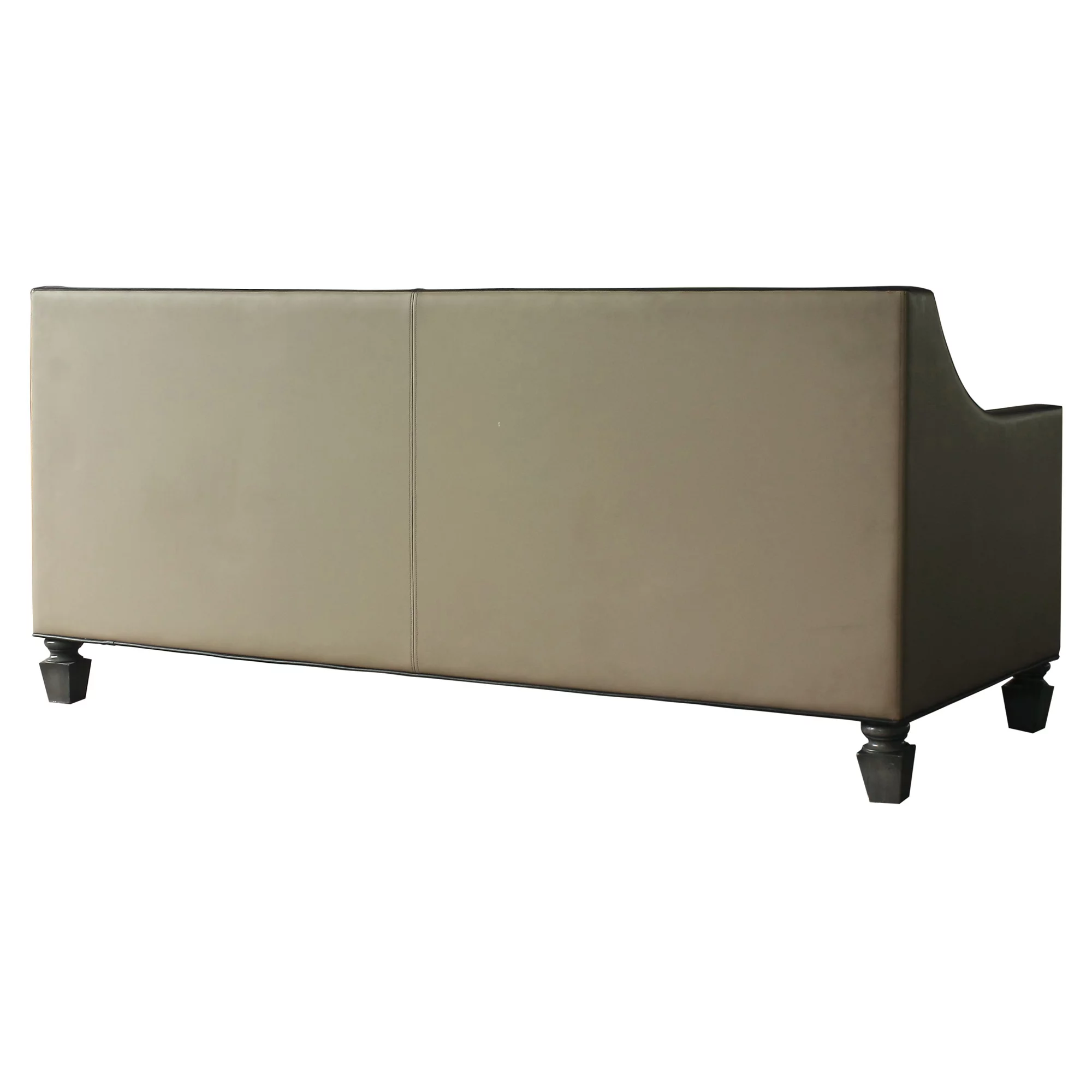 ACME House Beatrice Sofa with 4 Pillows in Tan, Black and Charcoal