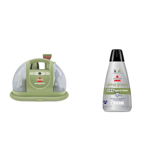 Bissell Little Green Pet Deluxe Portable Carpet Cleaner and Car/Auto Detailer, 3353, Gray/Blue