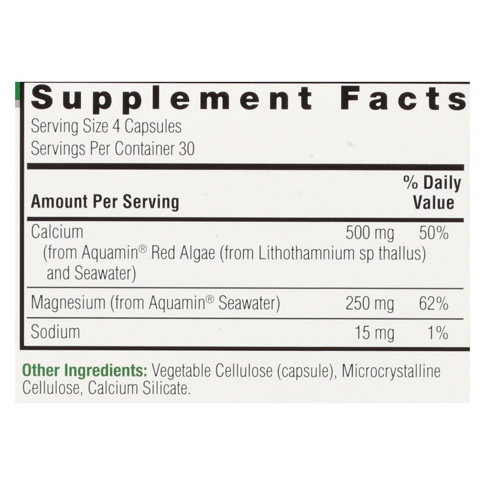 Nature's Answer Plant Based Cal-Mag Dietary Supplement - 1 Each - 120 CAP