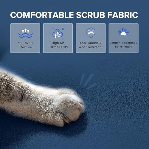 COMHOMA Convertible Sofa Bed,68″Fabric Couch with Adjustable Backrest,Loveseat Recliner Sleeper Living Room Furniture futon Set,Black