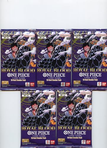 OP10 Booster Packs Royal Blood Factory Sealed for One Piece TCG English (5 Packs)