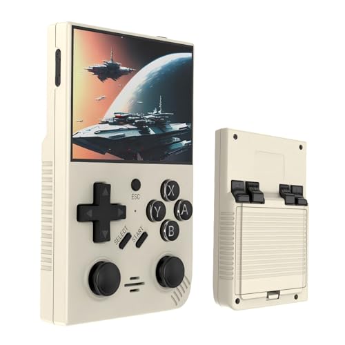 Ugonetend Retro Handheld Gaming Console Linux with 64G Card, 3.5-inch IPS Screen, 15000+ Games, Portable retro Game Console Supports 13+ Emulators (black)