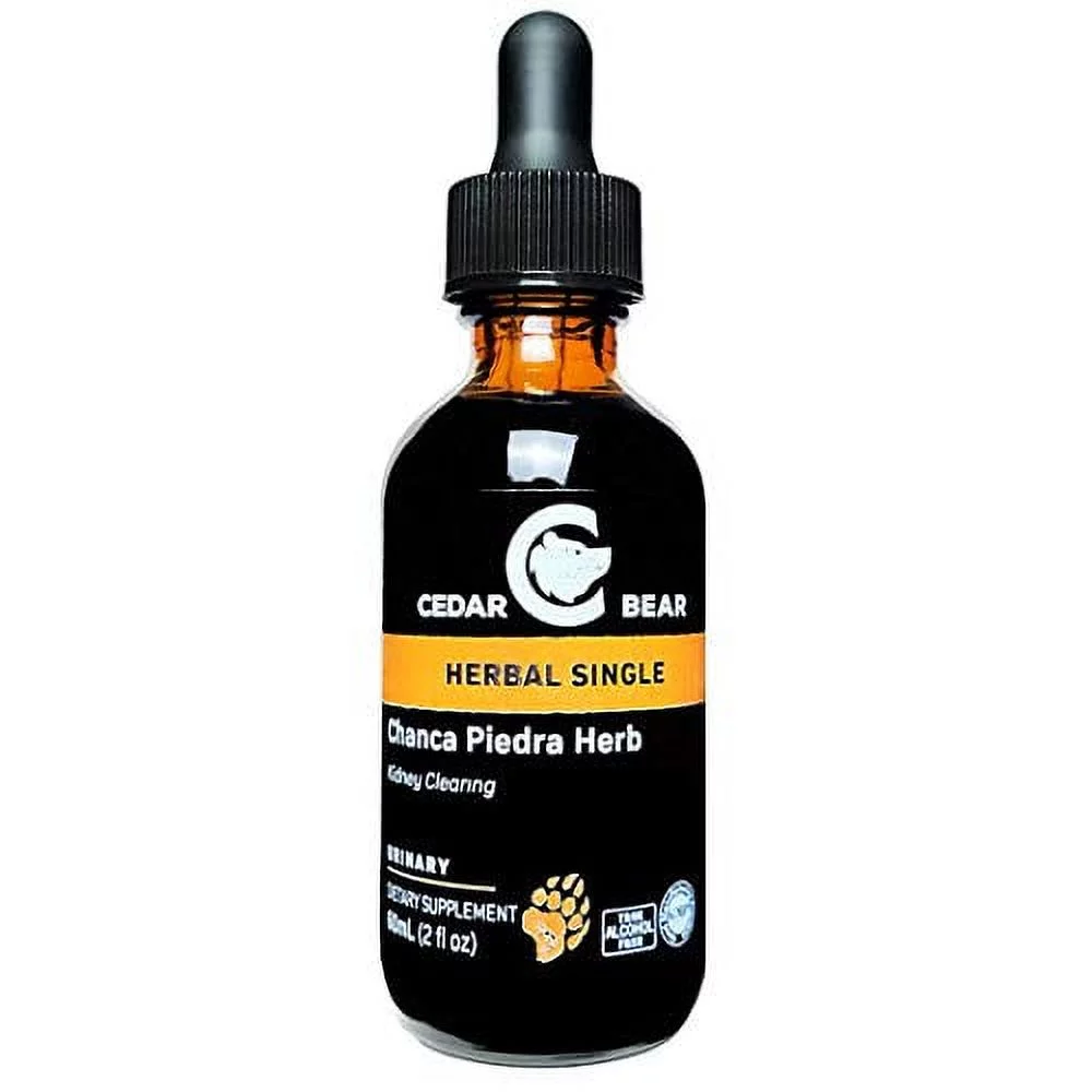 Cedar Bear Chanca Piedra - a Liquid Herbal Supplement That Helps Clear Gallbladder and Kidneys, Supports Hepatic, Cardiovascular, Respiratory and Digestion 2 fl oz / 60 ml
