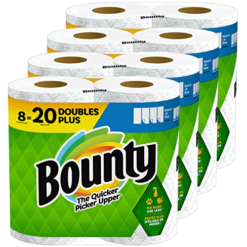 Bounty Select-A-Size Paper Towels, White, 8 Triple Rolls = 24 Regular Rolls