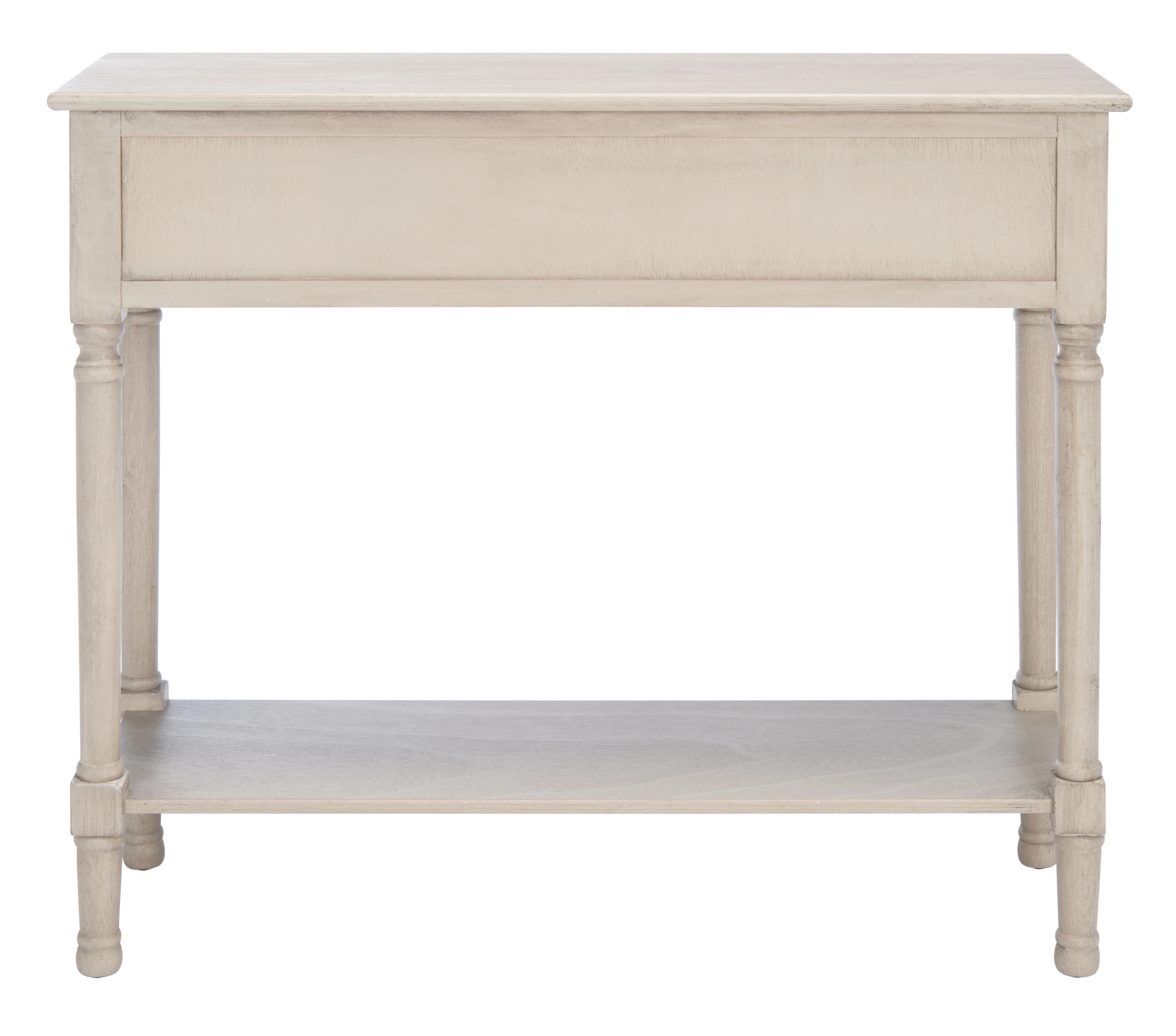SAFAVIEH Josie French 2-Drawer Taupe Wood Rectangle Console Table (35.5 in. W x 13 in. D x 29.5 in. H)