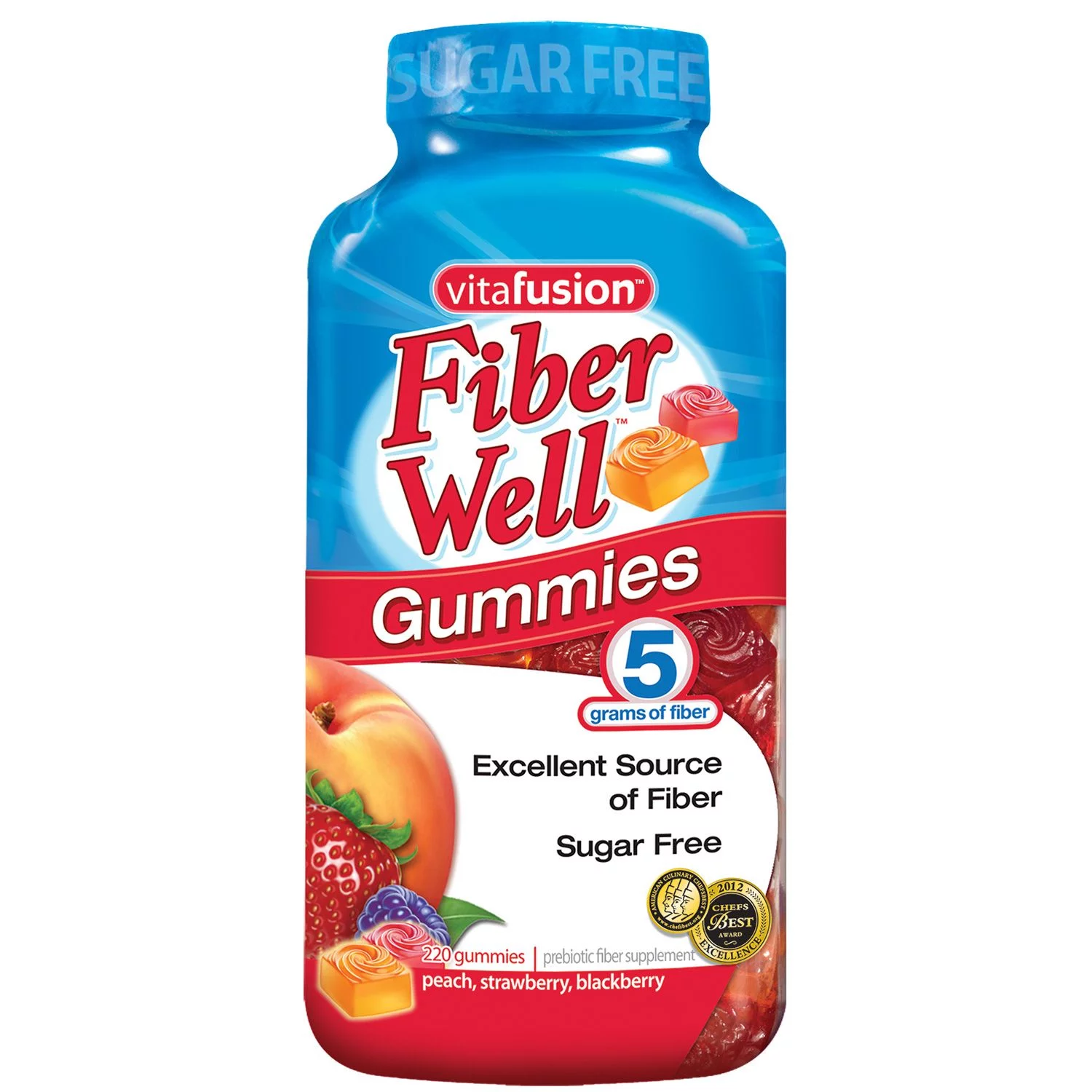 vitafusion Fiber Gummies, 220 Count Sugar Free