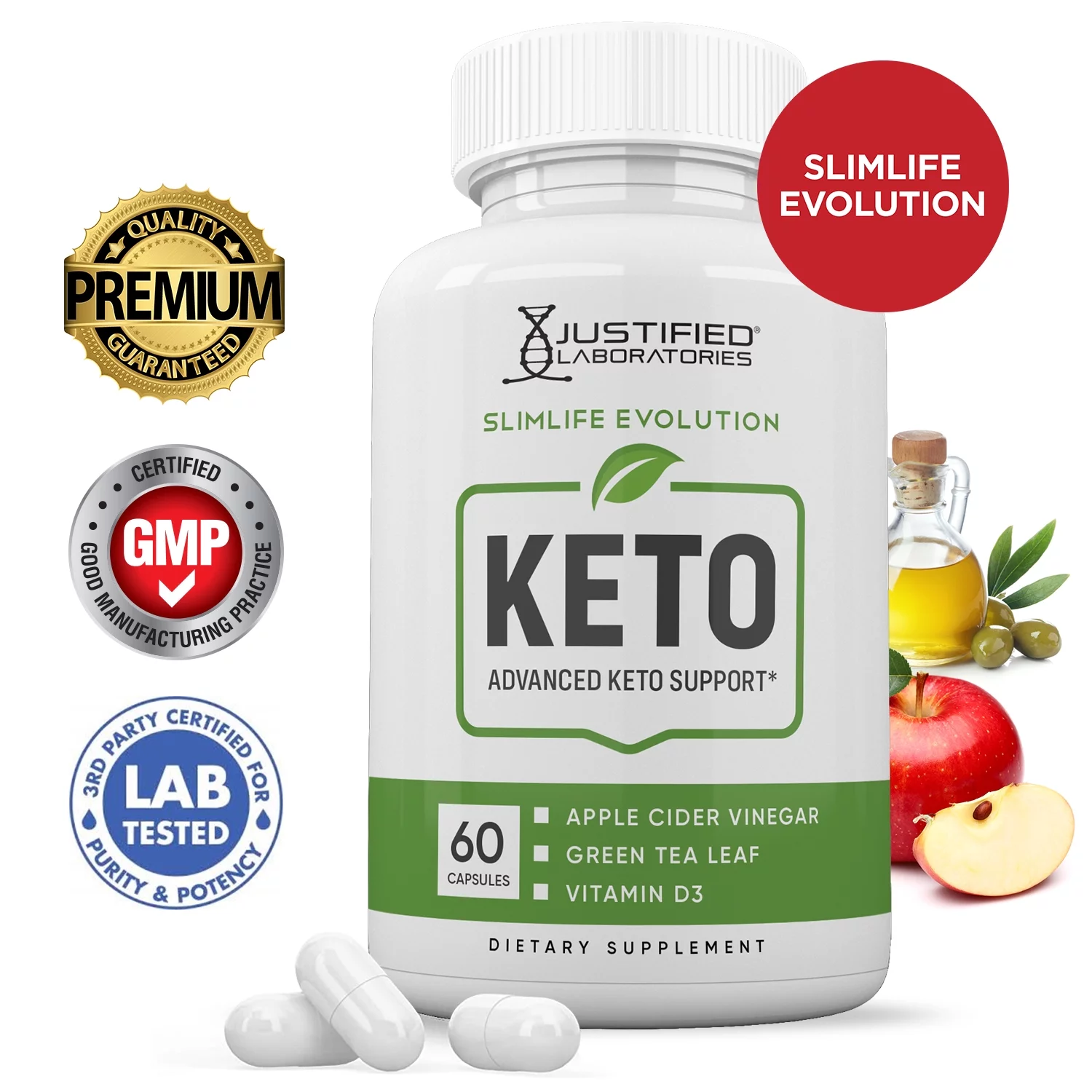 Slimlife Evolution Keto ACV Gummies 1000mg & Keto ACV Pills 1275MG Bundle