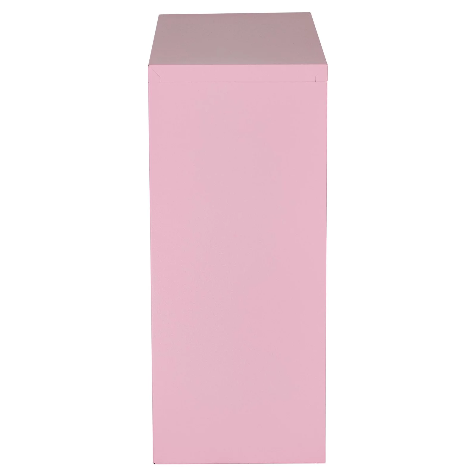 OSP Home Furnishings Metal Bookcase in Pink Finish