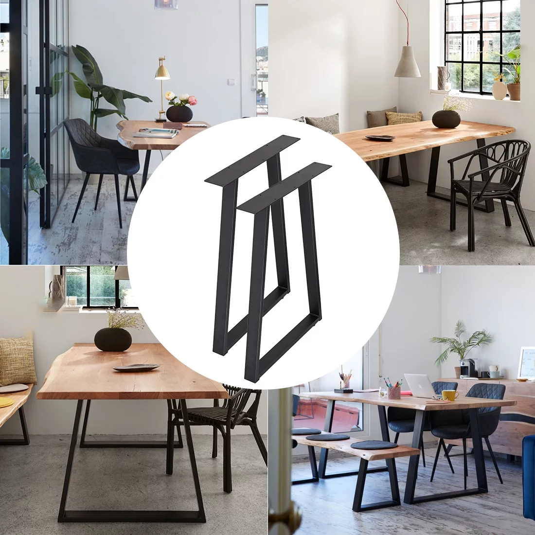 RokiaTek Metal Table Legs 28