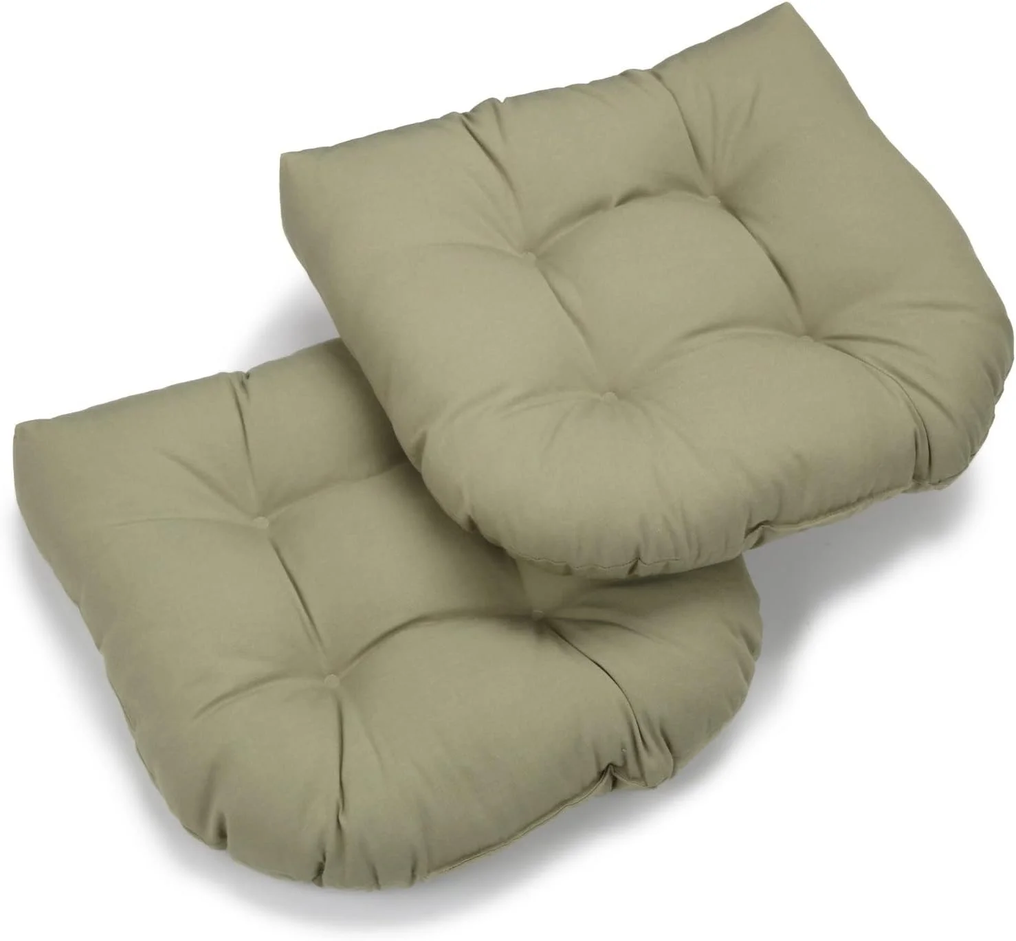 Twill Rounded Back Chair Cushion, 19