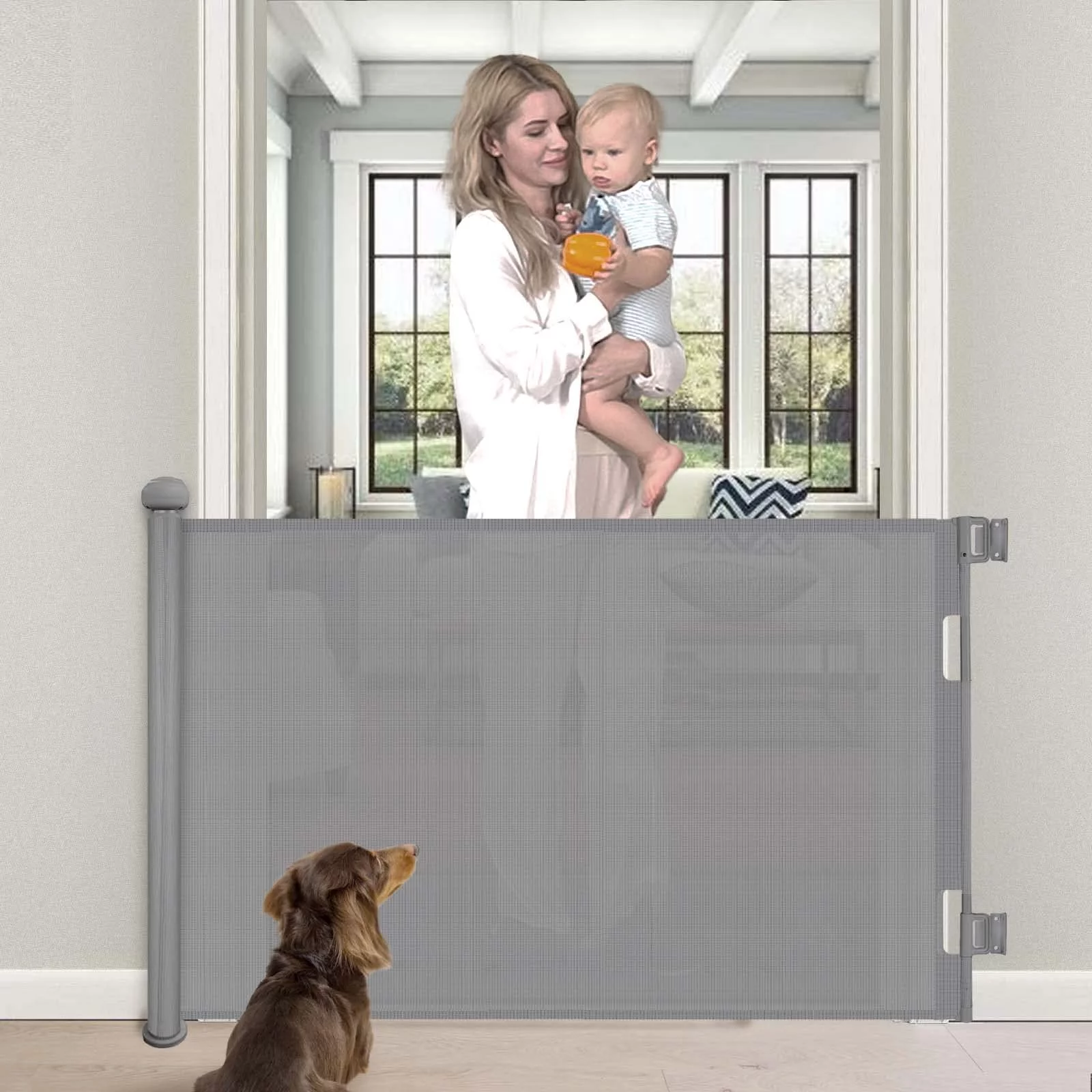 Retractable Baby Gate, Extra Wide Baby Safety Gates,33