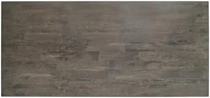 KHBIULIFE Farmhouse Style Solid Wood Coffee Table with Traditional X-Frame Design and Lower  in Acacia Gray and Rustic White