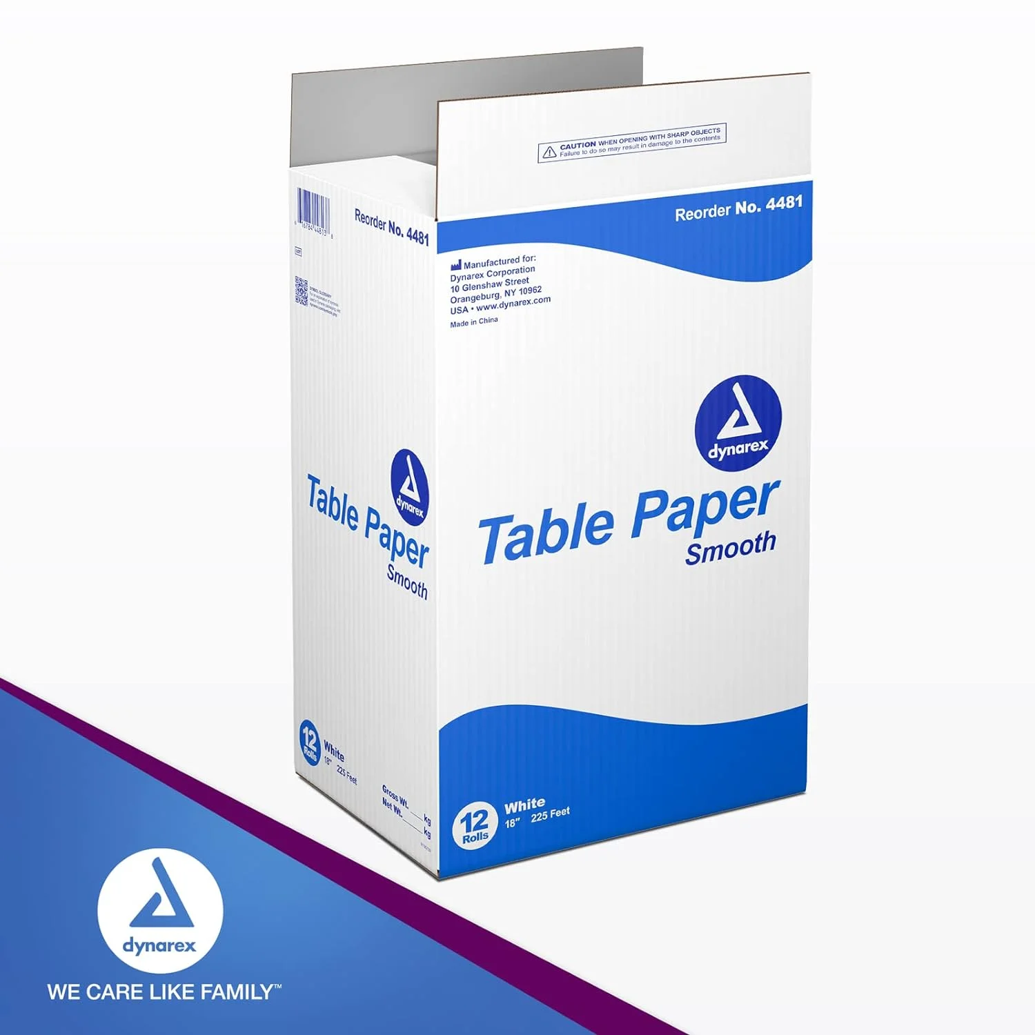 Dynarex 4481 CASE Table Paper, Exam, Smooth, 18