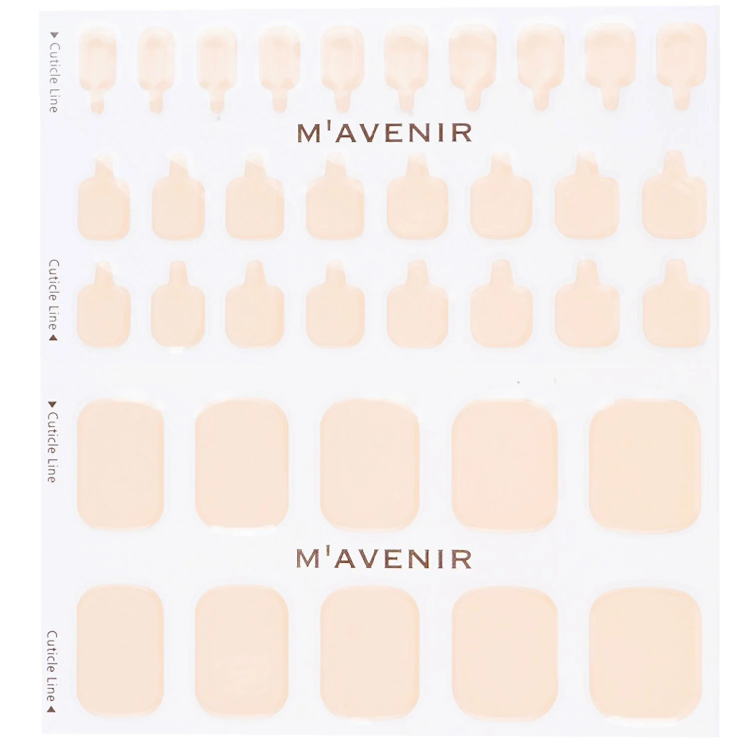 Mavenir Nail Sticker (Blue) - # Classic Navy Nail  32pcs