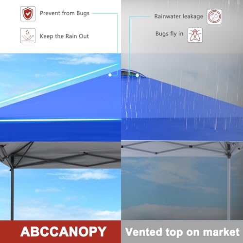 ABCCANOPY Pop Up Canopy - Outdoor Patio Portable Canopy Tent Heavy Duty for Backyard and Deck with 4 Sandbags(White, 10x10)