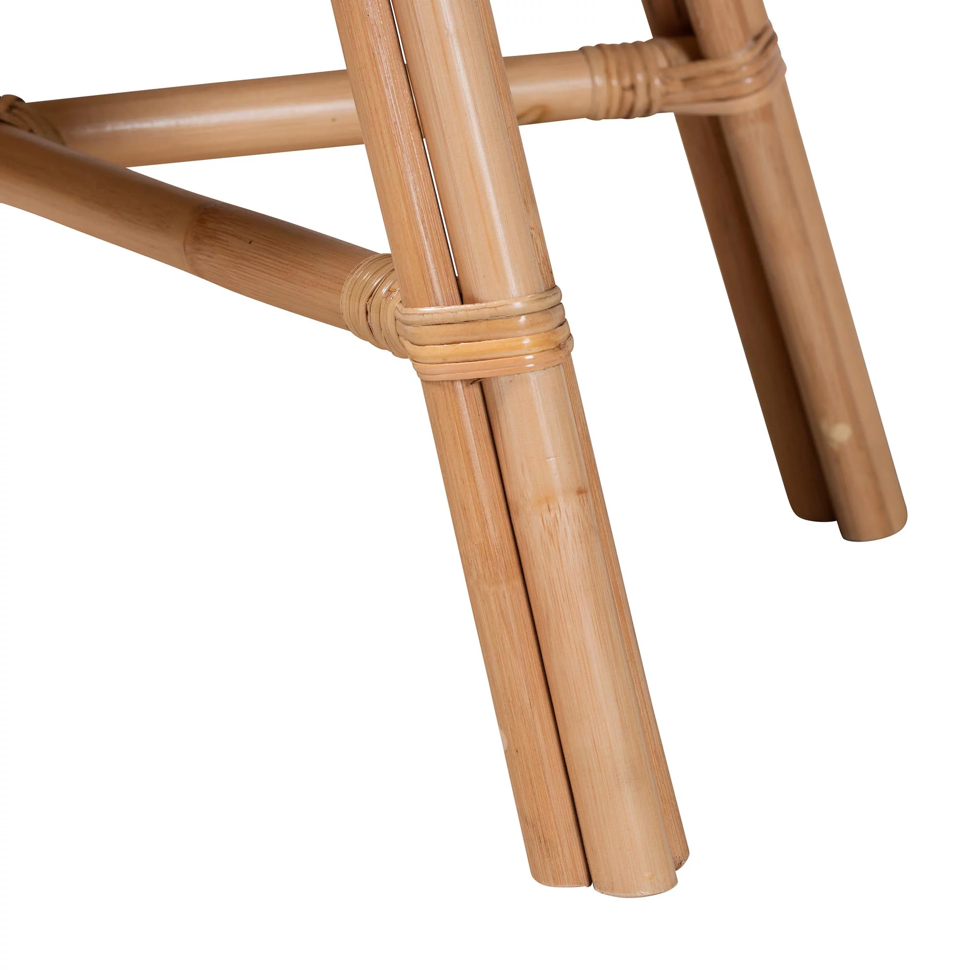 bali & pari Panchali Modern Bohemian Natural Brown Rattan Nightstand