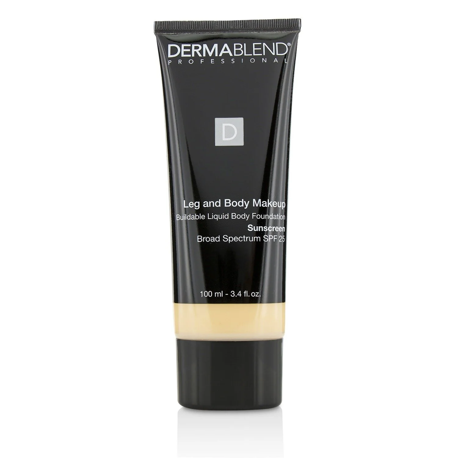 Dermablend Leg and Body Make Up Buildable Liquid Body Foundation Sunscreen Broad Spectrum SPF 25 - #Deep Natural (Exp. Date 12/2022)  100ml/3.4oz
