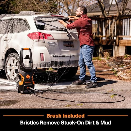 LawnMaster LT506-2000A Electric Pressure Washer 13 Amp 1.4 GPM 2300 Max PSI with Foam Bottle CSA Certified