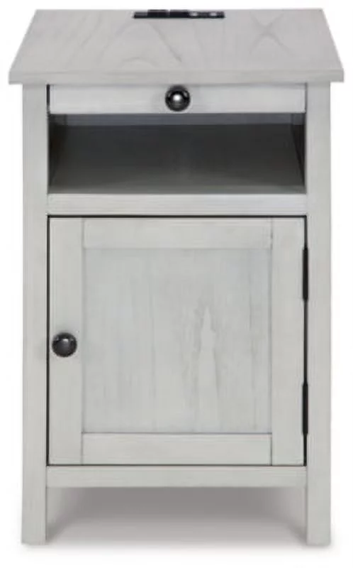 Signature Design by Ashley Casual Treytown Chairside End Table  Antique White