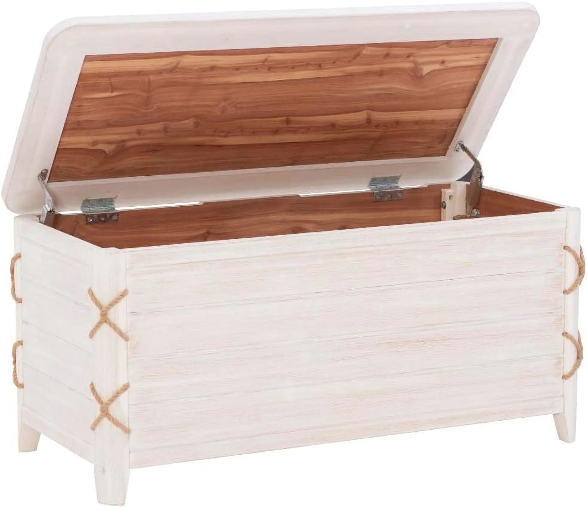 Brosnan Rope Cedar Chest With White Finish D1341A20W