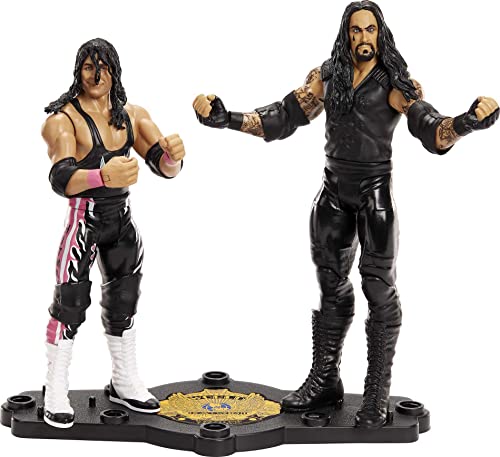 WWE Bret “Hit Man” Hart vs Undertaker Championship Showdown 2-Pack 6-inch Action Figures Friday Night Smackdown Battle Pack for Ages 6 Years Old & Up