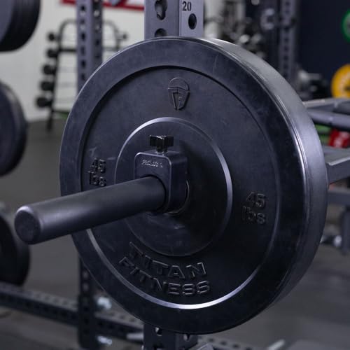 Titan Fitness Rackable Multi-Grip Camber Olympic Barbell, Rated 1,000 LB, Angled & Neutral Grip Football Barbell