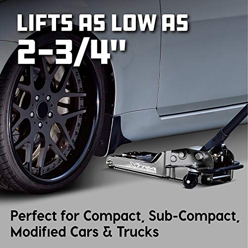 Powerbuilt 3 Ton, Bottle Jack and Jack Stands in One, 6000 Pound All-in-One Car Lift, Heavy Duty Vehicle Unijack, 640912