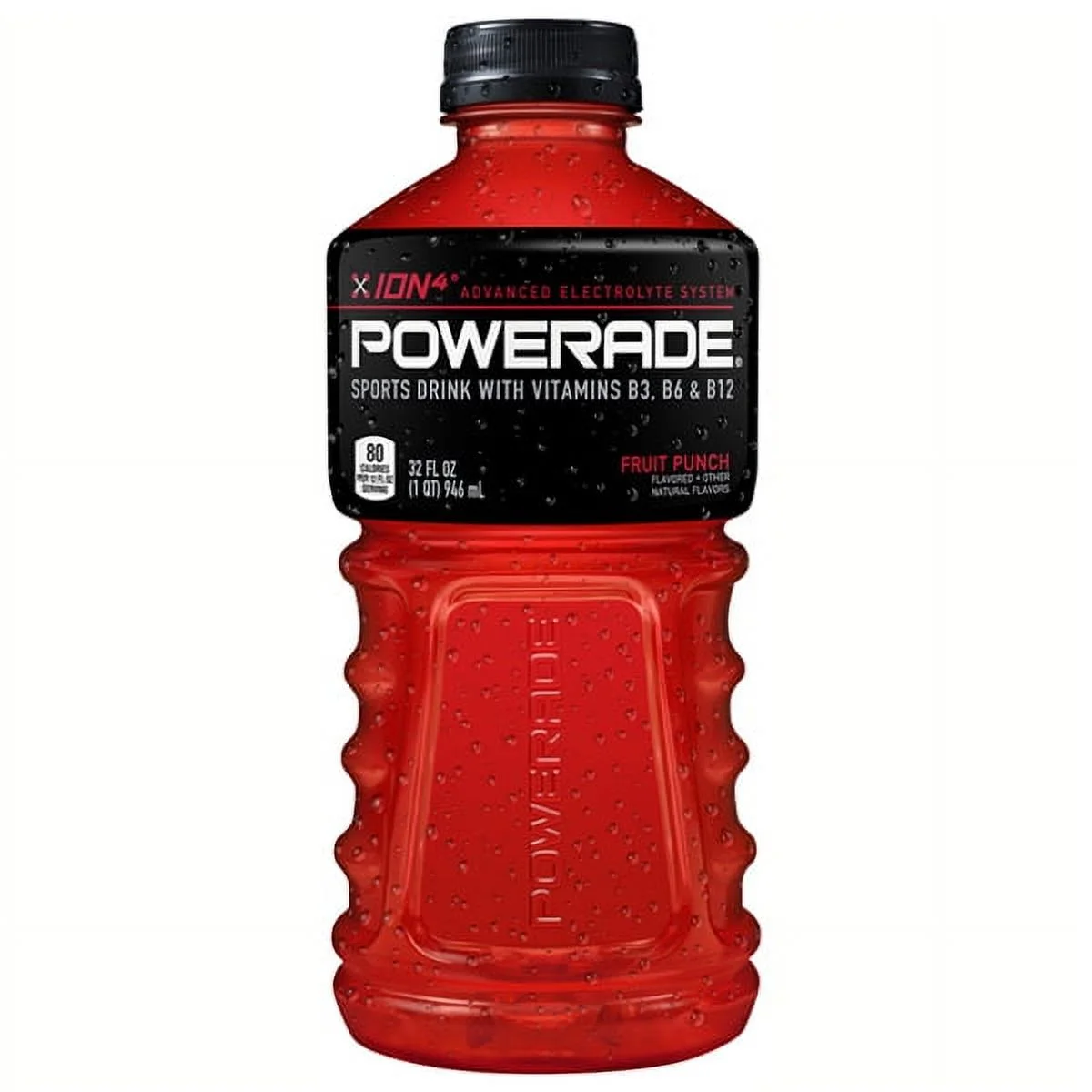 Powerade Fruit Punch Sports Drink 32 oz Plastic Bottles - Pack of 15