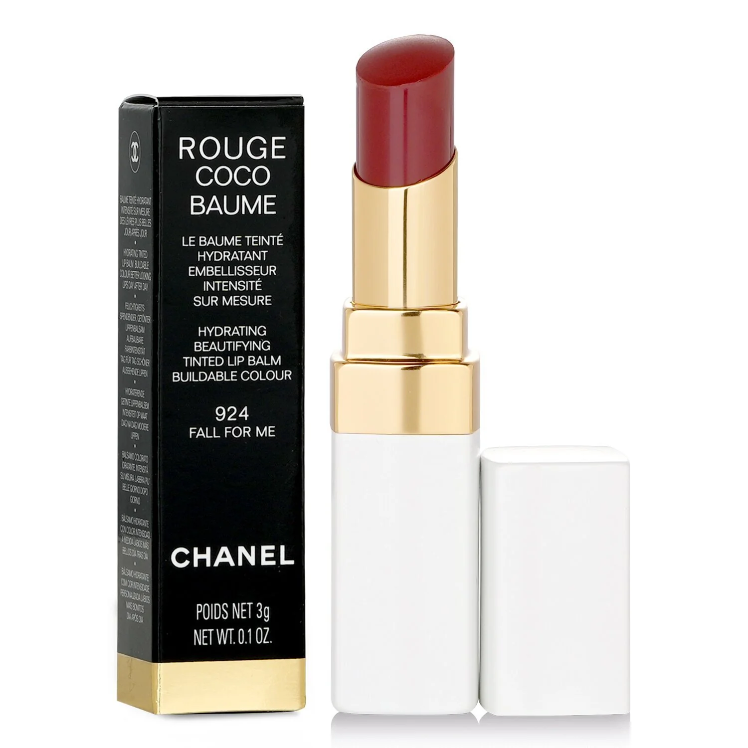 Chanel Rouge Coco Baume Hydrating Beautifying Tinted Lip Balm - # 758 Blushing Pink  3g/0.1oz