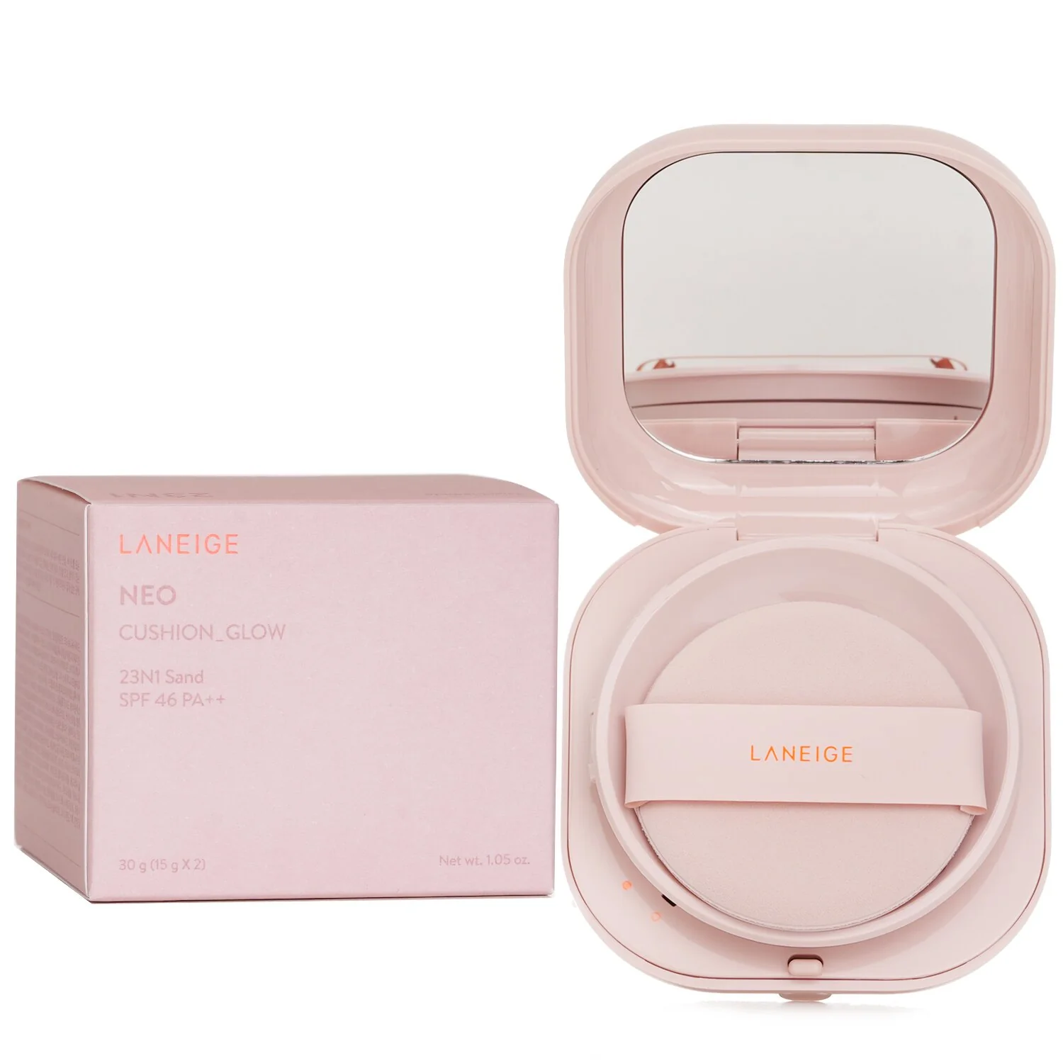 Laneige Neo Cushion Glow SPF 46  - # No.21N1 Beige  30g(15g x 2)