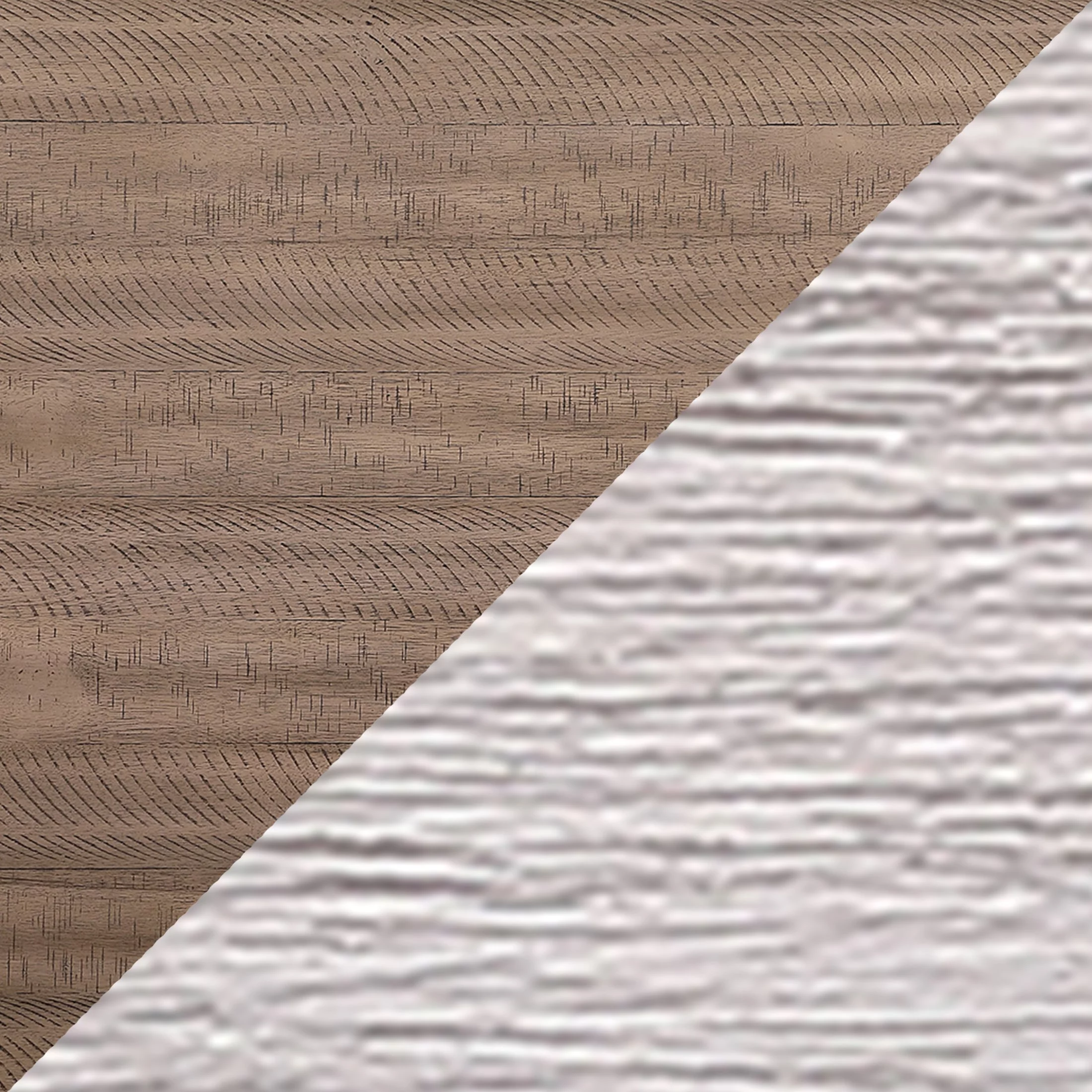 OakvillePark Belgrade Dining Table, Grayish White/Medium Brown