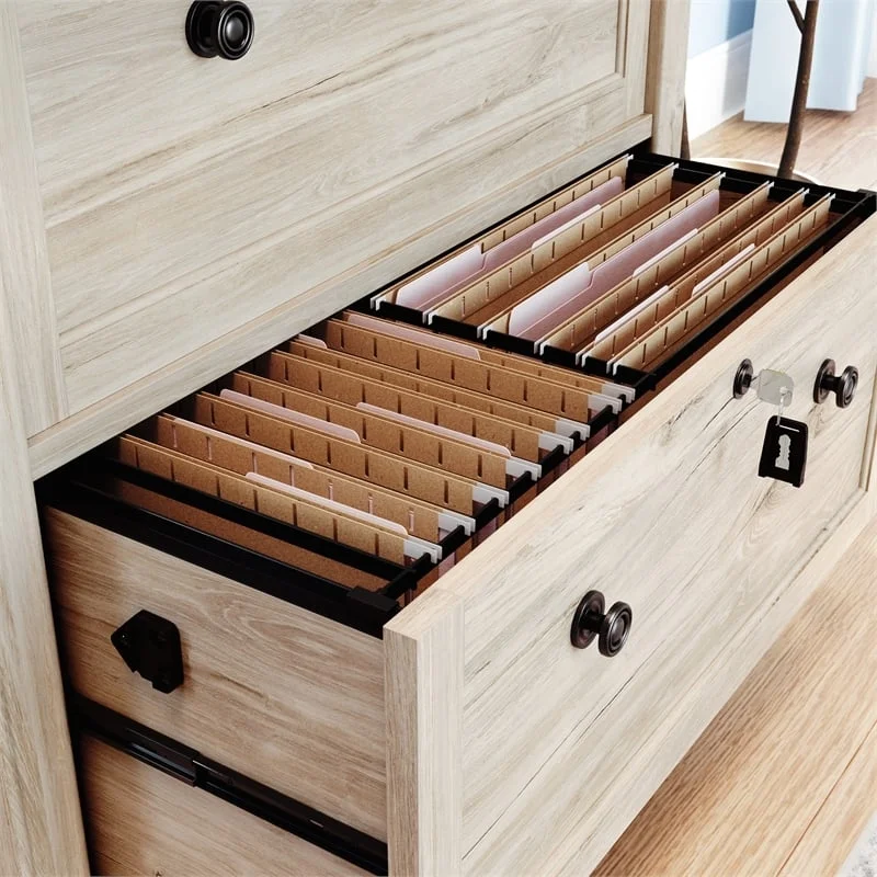 UrbanPro Traditional Engineered Wood Lateral File Cabinet in Oak
