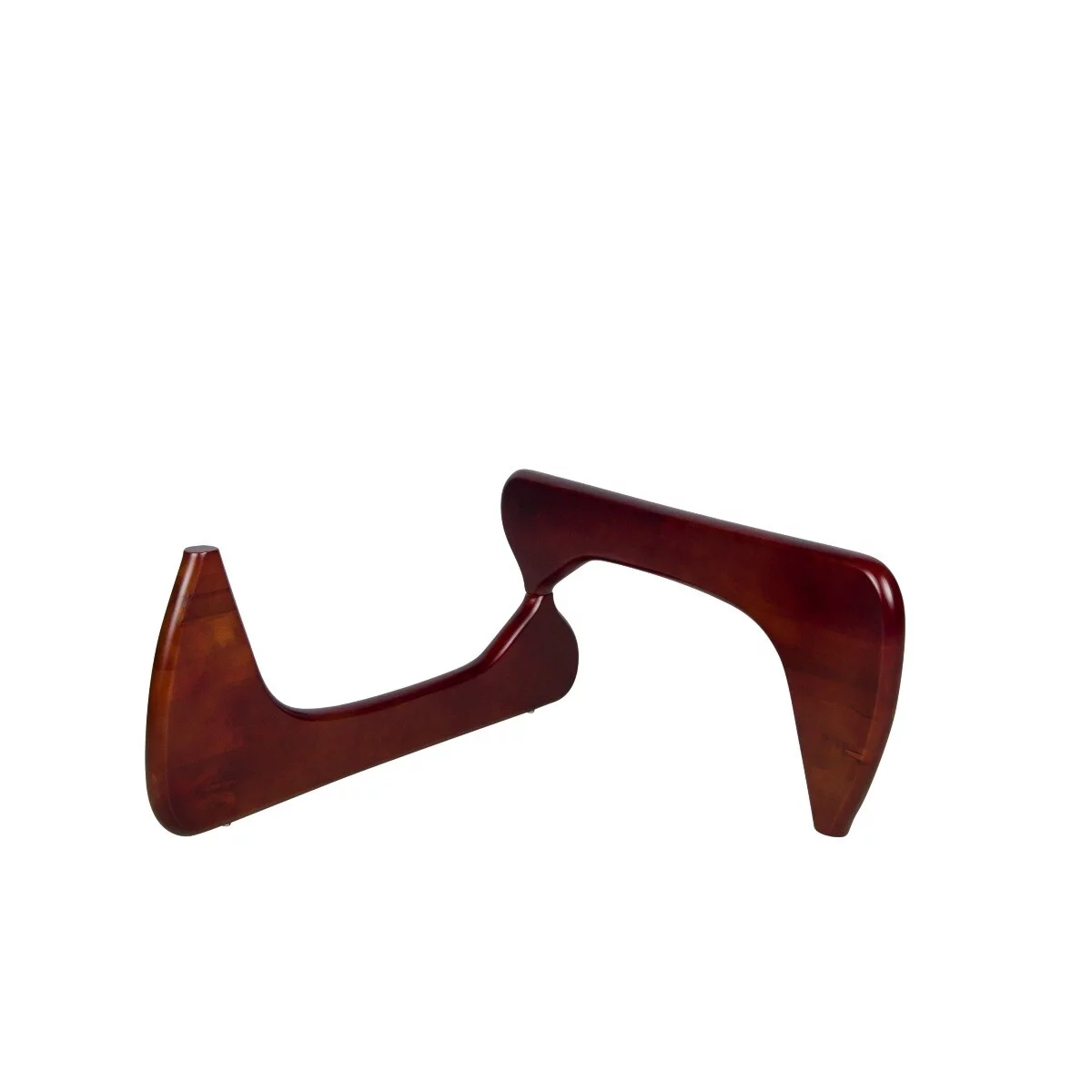 LeisureMod  Imperial Triangle Coffee Table- Base Only Cherry