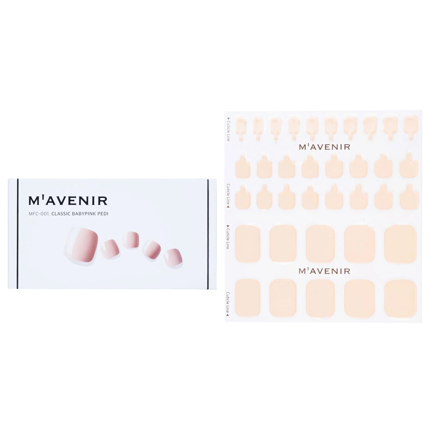Mavenir Nail Sticker (Blue) - # Classic Navy Nail  32pcs