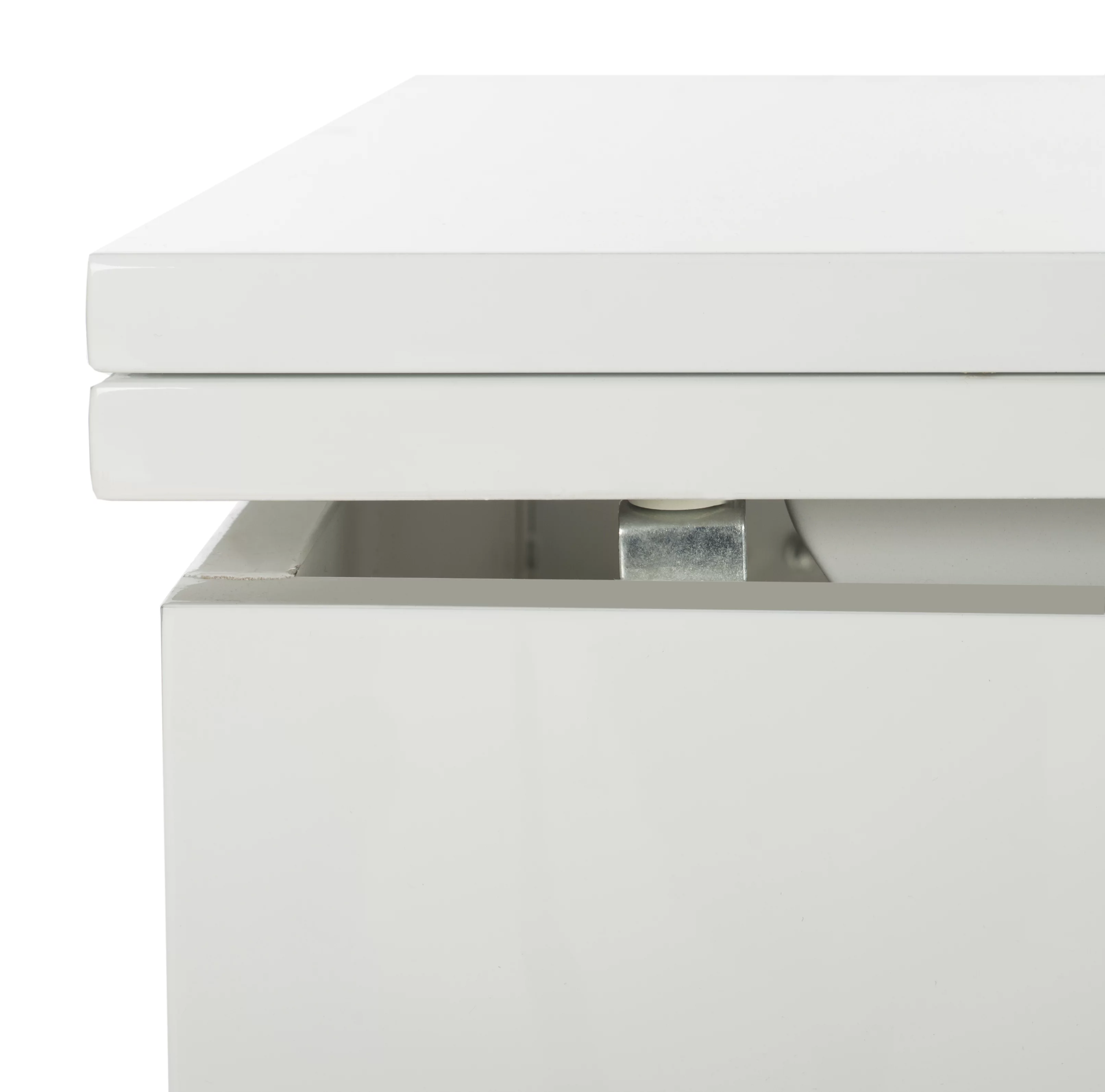 SAFAVIEH Vanna Lift-Top Solid Glam Coffee Table, White