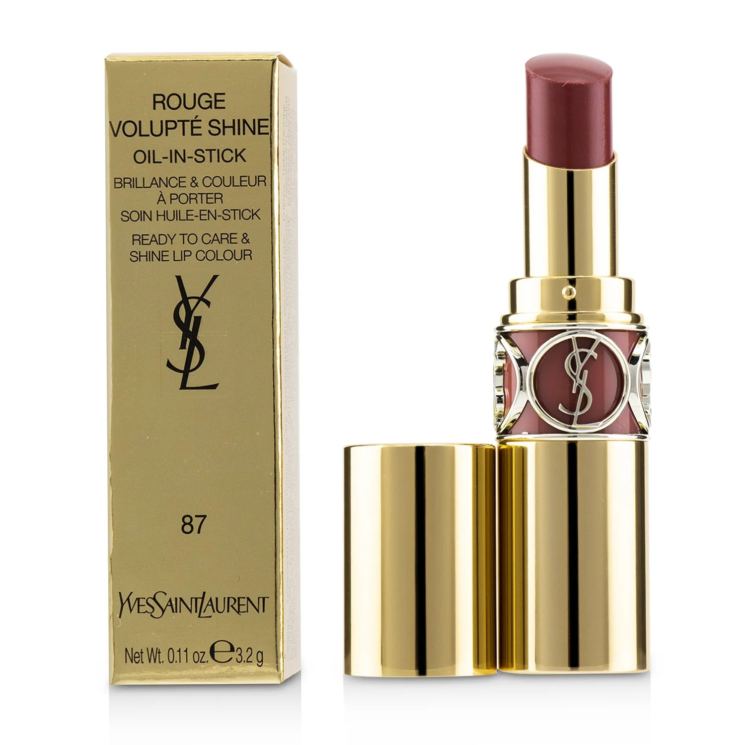 Yves Saint Laurent Rouge Volupte Shine - # 130 Burnt Suede  3.2g/0.11oz