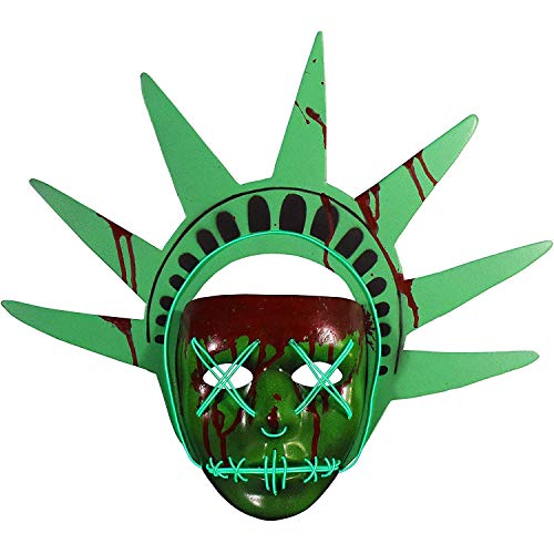 Trick Or Treat Studios The Purge Election Year Lady Liberty Adult Light Up Injection Mask