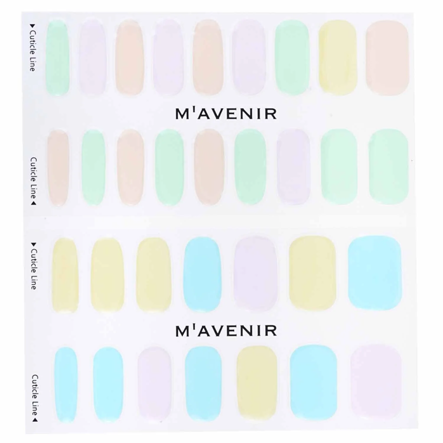 Mavenir Nail Sticker (Assorted Colour) - # Lollipops Nail  32pcs