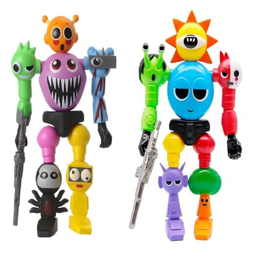 Sprunki Action Figures,Sprunki Toys Sprunkies Game,Office Room Figurine Decor,Gifts for Kids Funs - 2 Pack