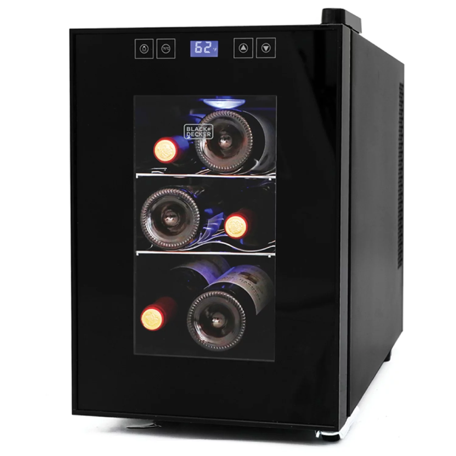 BLACK+DECKER BD60016 Wine Cellar with LED Display (6-Bottle Capacity)