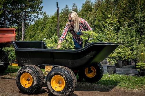 Polar TA1500 Tandem Axle Utility Trailer – 22 Cu. Ft. ATV/UTV Hauling Trailer with 1500 lb. Capacity – Rugged Rubber Wide Track Tires – Model 8262