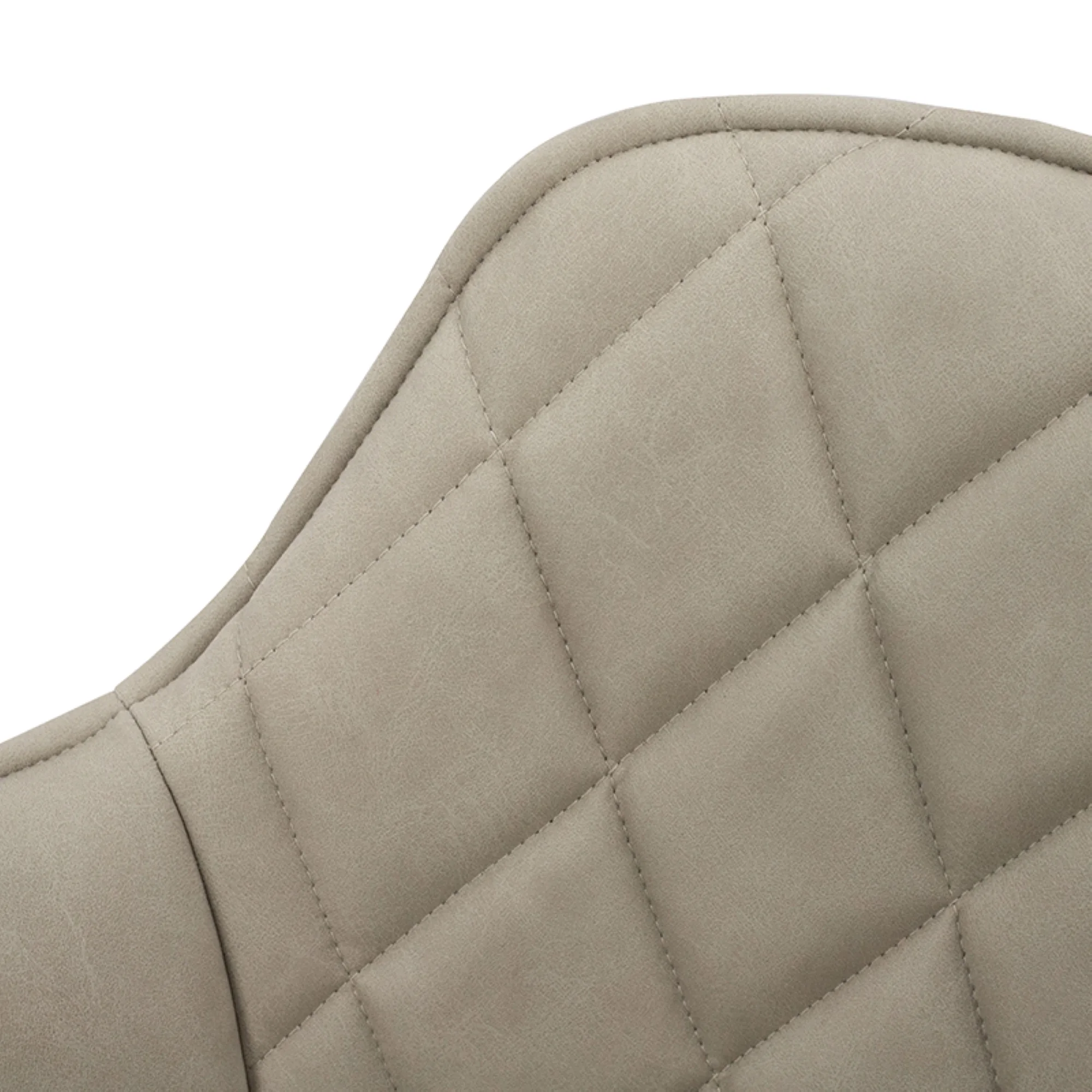 CC Home Furnishings Quilted Wooden Dining Chairs with Armrests - 31