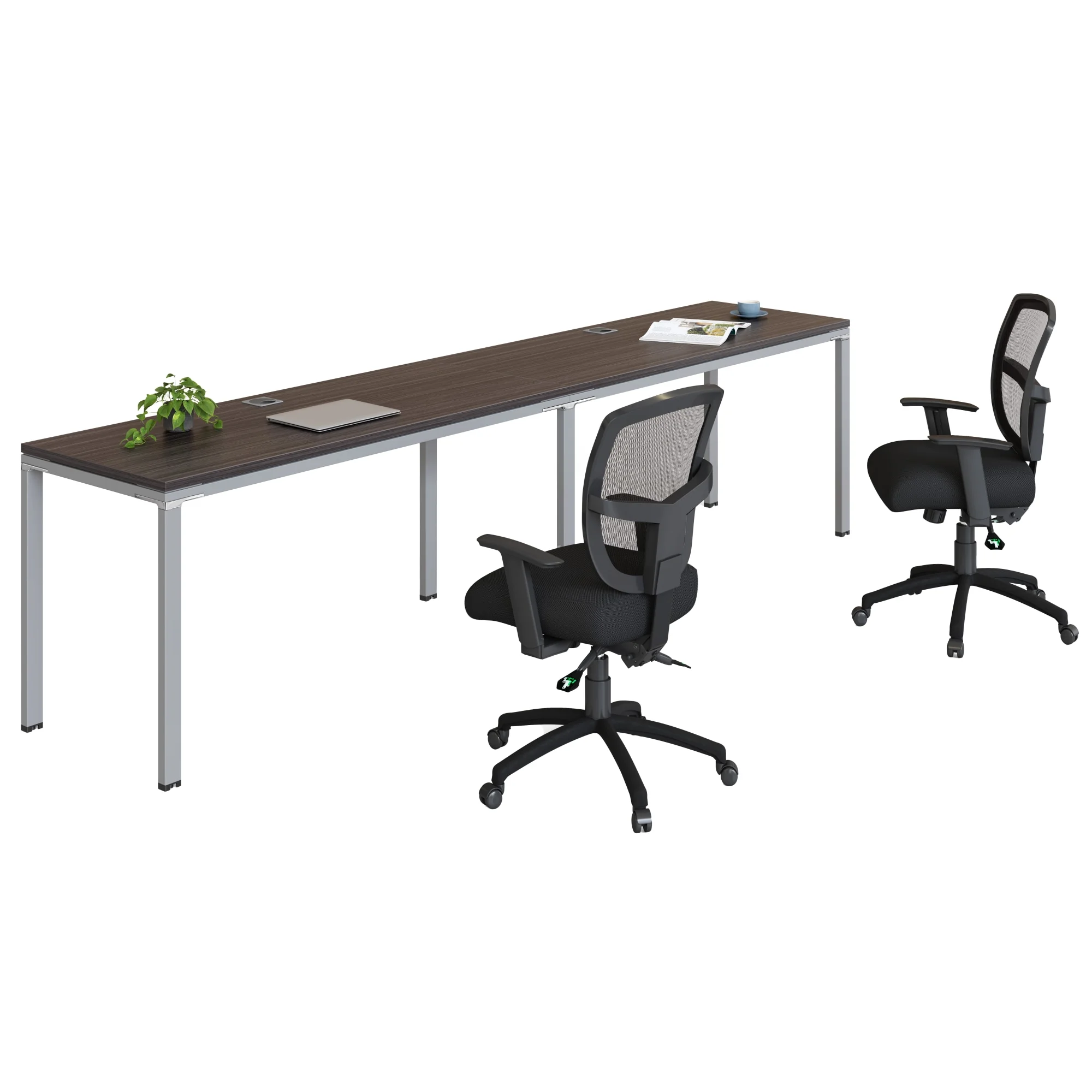 Boss Office Products Simple System Workstation Double Desks, 132